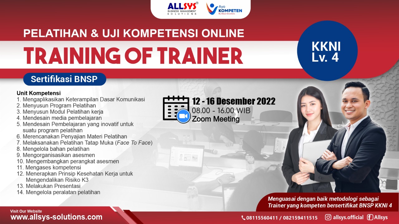 TrainingToT Level 4 Allys Solutions Desember 2022