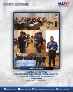 Read more about the article Press Release Kegiatan Pendidikan dan Pelatihan Inhouse Offline Pengawas Operasional Pertama (POP) bersama PT Golden Great Borneo dan PT Cahaya Riau Mandiri.